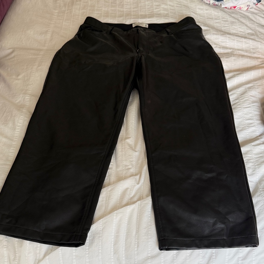 Abercrombie and Fitch 
Faux leather pants